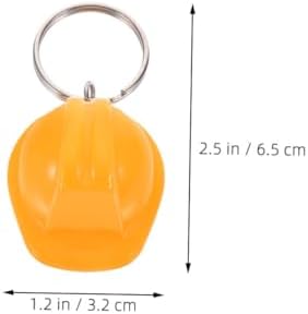 CHILDWEET 5Pcs Mini Hard Hat Keychain for Construction Workers