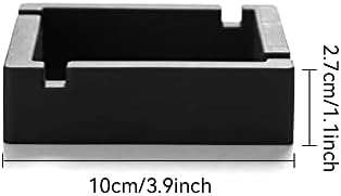 2Pcs Cigar Ashtray Silicone Unbreakable Big with Dual Rest