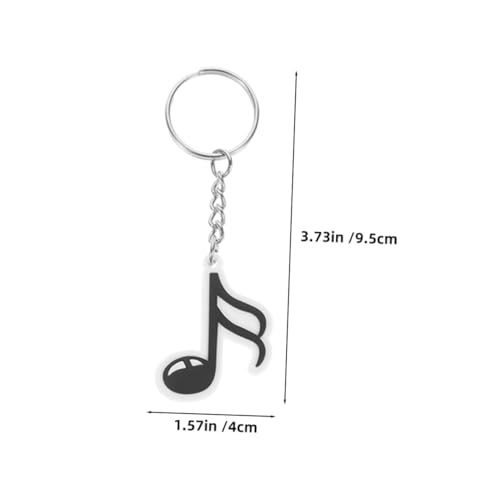 DECHOUS 12pcs Music Note Keychains for Retro Party Favors