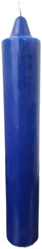 INDIO 9 Inch Jumbo Pillar Candle Blue
