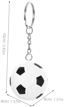VOSAREA 2Pcs Soccer Ball Keychains for Boys