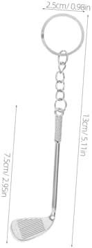 STOBAZA 6pcs Golf Club Keychains for Men