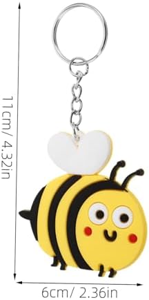 10pcs Cute Cartoon Bee Keychain for Bags and Backpacks