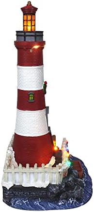 Christmas Village Lighthouse Resin Collectible