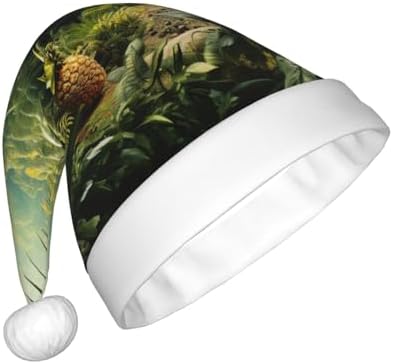 QINZHENG Pineapple Green Santa Hat Personalized Christmas Gift for Women