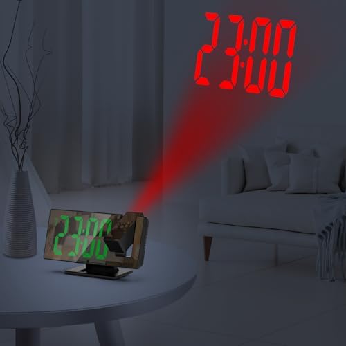 ORIA Projection Alarm Clock with Temperature and Brightness Control