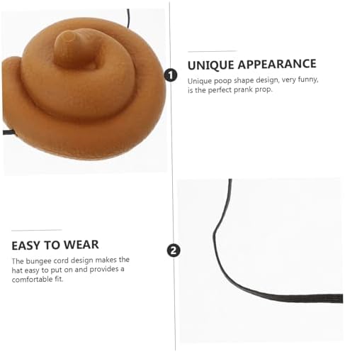 3pcs Funny Poop Hat Set for Party Prank Costumes