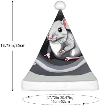 Christmas Hat Mouse in the Hole Plush Santa Headwear for Kids