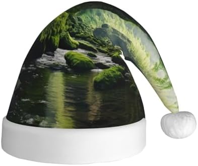 Personalized Santa Hat with Cliff Moss Print for Women