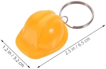 CHILDWEET 5Pcs Mini Hard Hat Keychain for Construction Workers