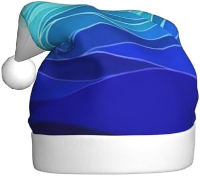 QinZheng Personalized Santa Hat with Ocean Waves Sailboat Design
