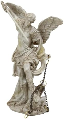 Ebros Ivory Painted Archangel Michael Statue 5 Inch
