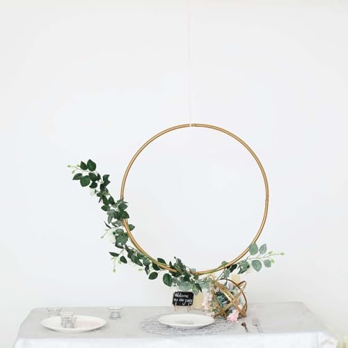 Efavormart 24 Inch Gold Metal Wreath Hoop Rings