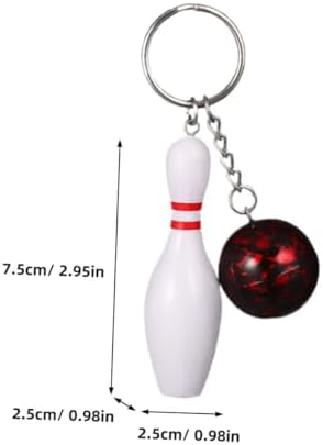 8pcs Bowling Keychains Sports Themed Keyring Packs for Parties
