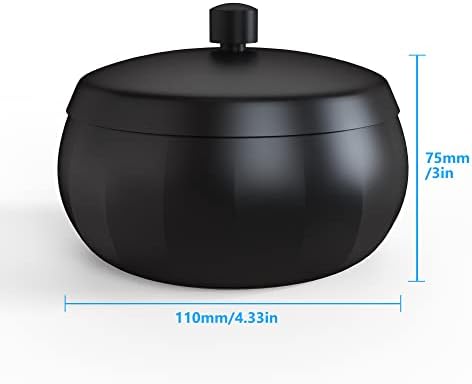 Stainless Steel Ashtray with Lid Windproof and Smokeless