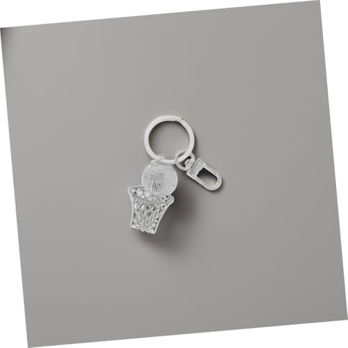 2Pcs Basketball Hoop Keychain Stylish Sports Accessory