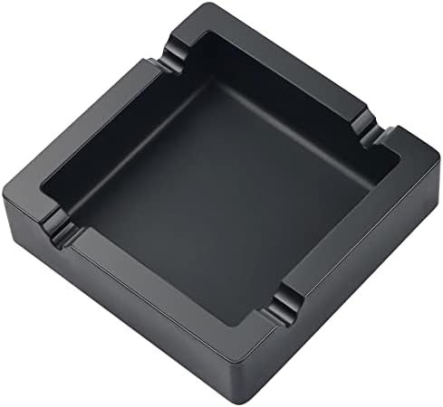 OILP Cigar Ashtray Large Black 4 Dual Use