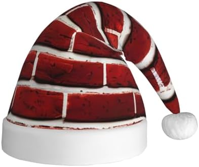 QinZheng Brick Red Santa Hat with Personalized Design