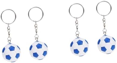 STOBAZA 4pcs Soccer Keychains for Boys Girls Party Favors
