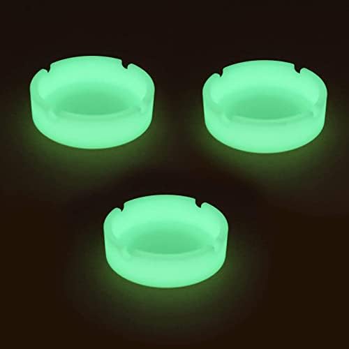 HOWDIA Luminous Ash Tray Set 3 Pack Heat Resistant