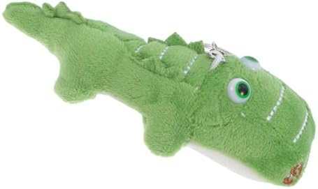 LOGOFUN 2PCS Crocodile Plush Keychain Soft Animal Toy Keyrings