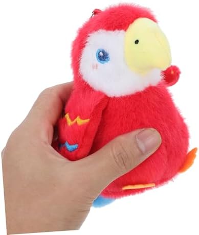 Unomor Soft Parrot Plush Keychain