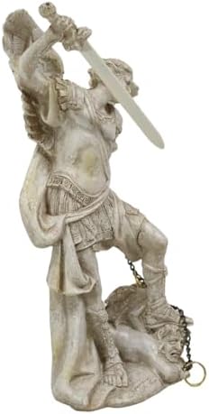 Ebros Ivory Painted Archangel Michael Statue 5 Inch