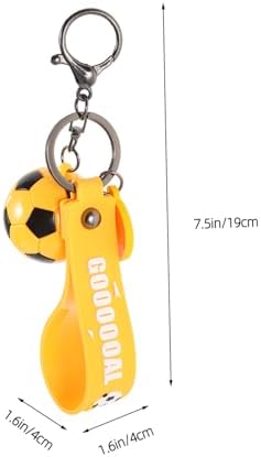 PartyKindom 2 Pcs Soccer Keychain Football Pendant for Keys and Bags