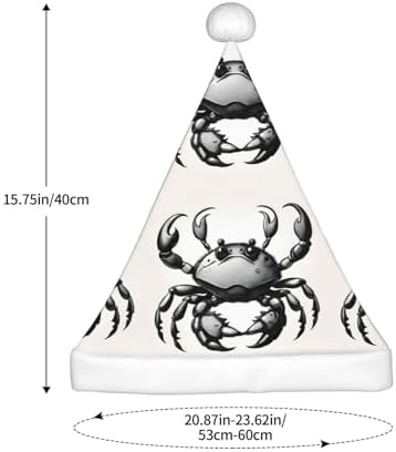 QinZheng Cartoon Crab Santa Hat Personalized Christmas Headwear for Women