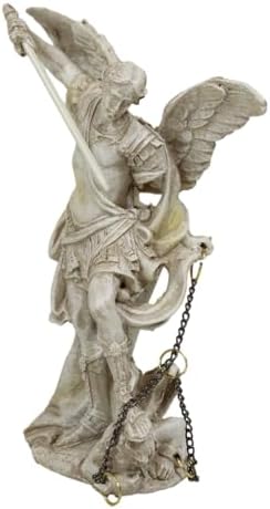 Ebros Ivory Painted Archangel Michael Statue 5 Inch