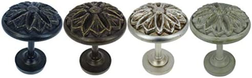 MERIVILLE 2 Pack Burnt Gold Petal Medallion Holdbacks