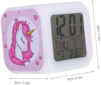 GLEAVI Unicorn LED Digital Alarm Clock with Nightlight