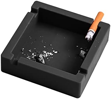2Pcs Cigar Ashtray Silicone Unbreakable Big with Dual Rest