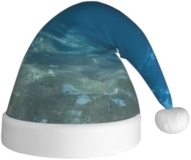 QinZheng Blue Ocean Seascape Santa Hat