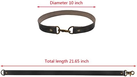 Mewuthede Leather Curtain Tiebacks 4Pcs Black Holdbacks