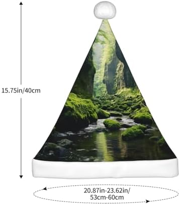 Personalized Santa Hat with Cliff Moss Print for Women