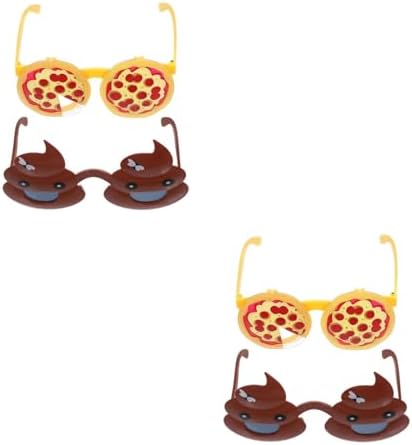 LOGOFUN 4PCS Funny Pizza Poop Photo Props
