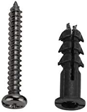 Sumnacon 2 Pcs Black Aluminum Alloy Curtain Holdbacks