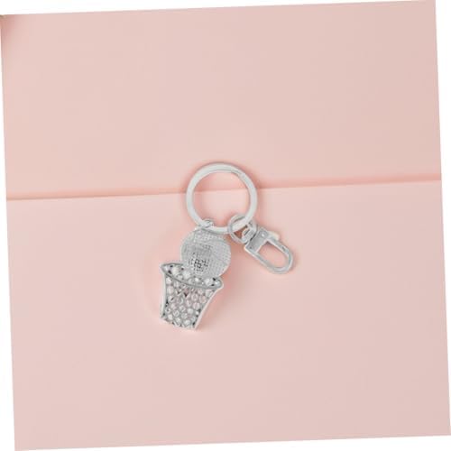 2Pcs Basketball Hoop Keychain Stylish Sports Accessory