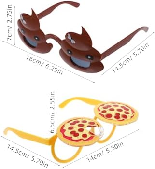 LOGOFUN 4PCS Funny Pizza Poop Photo Props