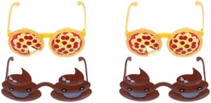 LOGOFUN 4PCS Funny Pizza Poop Photo Props