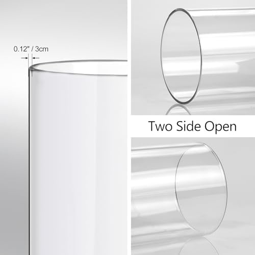 Joyben Hurricane Candle Holder Sleeve 3PCS 4 Wide 8 Tall