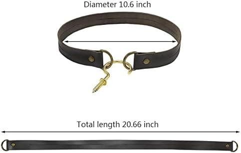 Classic Leather Curtain Tiebacks 4Pcs Black