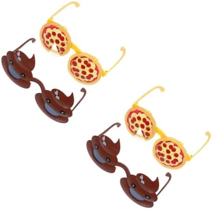 LOGOFUN 4PCS Funny Pizza Poop Photo Props