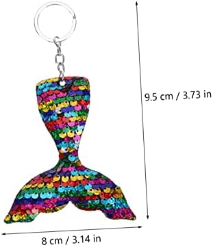 PRETYZOOM 6pcs Mermaid Keychains for Backpacks and Keychain Decor