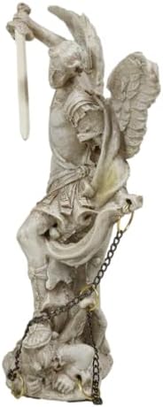 Ebros Ivory Painted Archangel Michael Statue 5 Inch