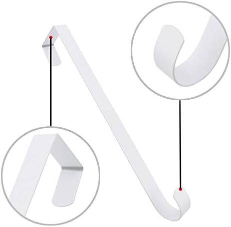 HiGift 2 Pack White Wreath Hanger Hooks