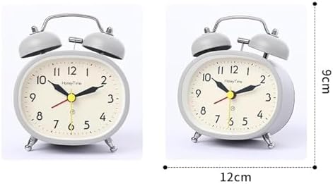 Double Bell Alarm Clock with Backlight and Silent Ticking