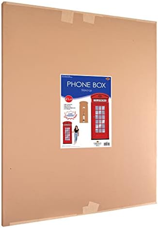 Beistle Red Phone Booth Photo Prop Stand Up