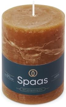 Spaas Rustic Pillar Candle Cognac 65 Hours
